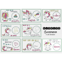 ITH - Glitzerpupser Mug Rugs